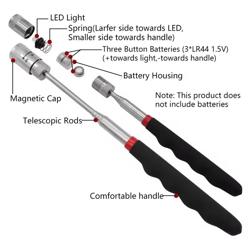 Telescopic Magnetic Pen with L - Telescopic Fishing Rod recension och pris
