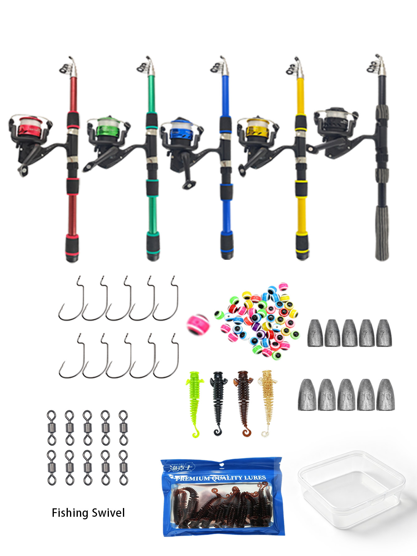1.8m Telescopic Fishing Rod Co - Fishing Equipment Online recension och pris