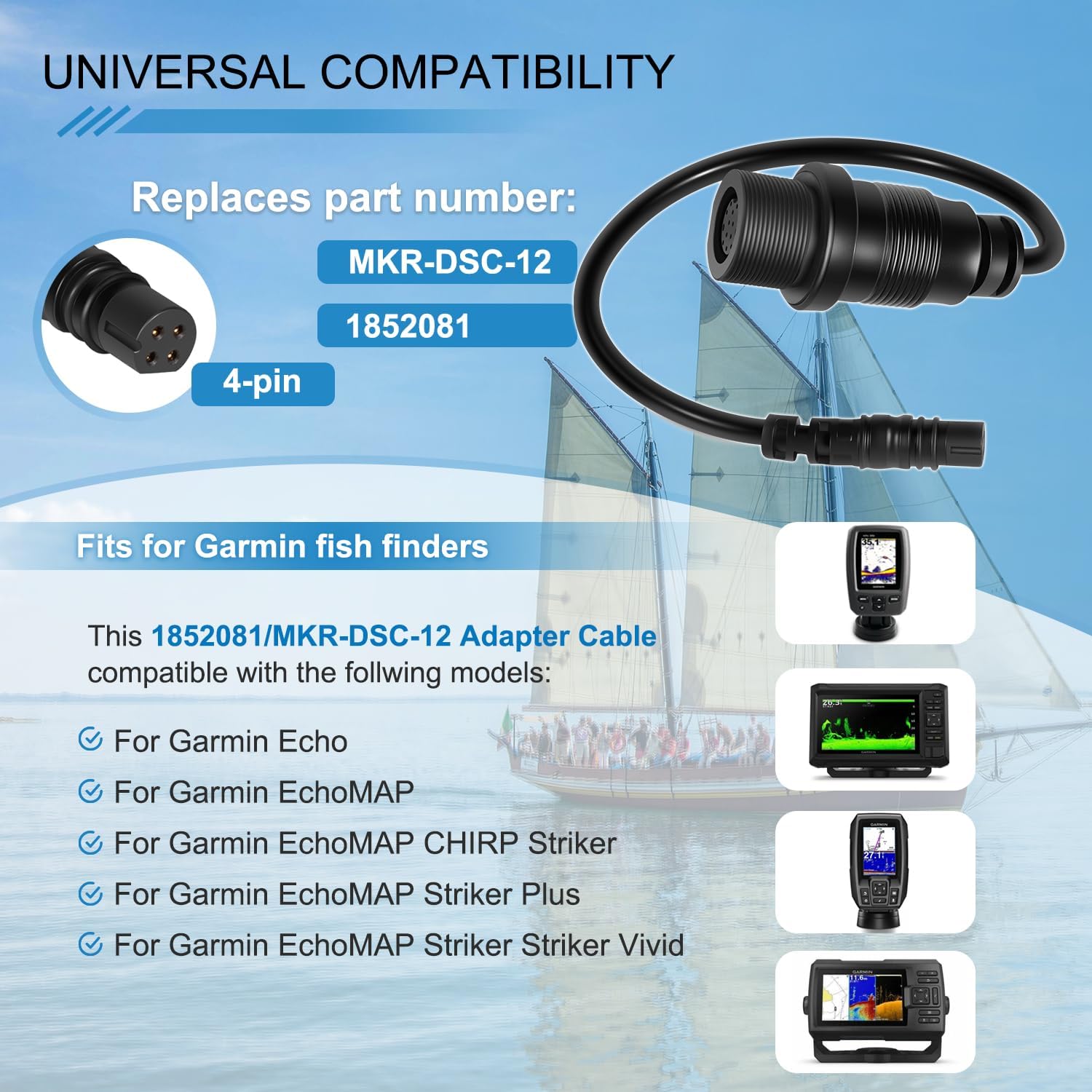 1852081 MKR-DSC-12 Adapter Cab - Fish Finder recension och pris