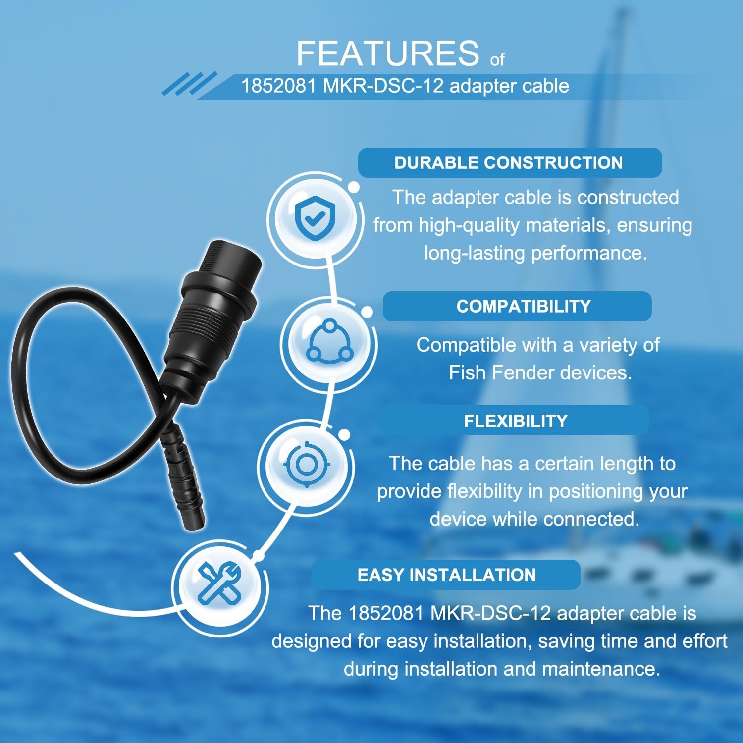 1852081 MKR-DSC-12 Adapter Cab - Fish Finder recension och pris