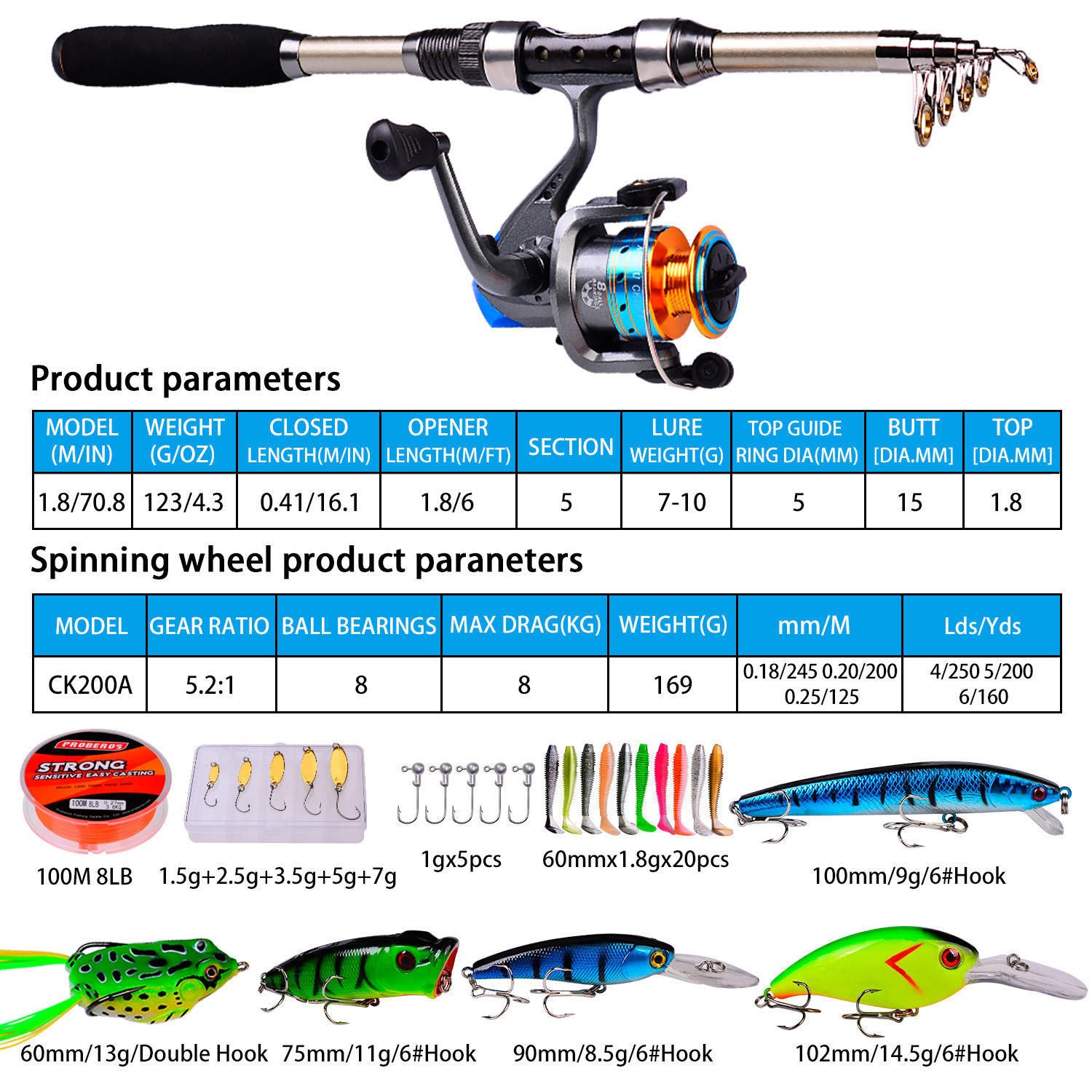 Fishing Rod and Reel Combo Car - Telescopic Fishing Rod recension och pris
