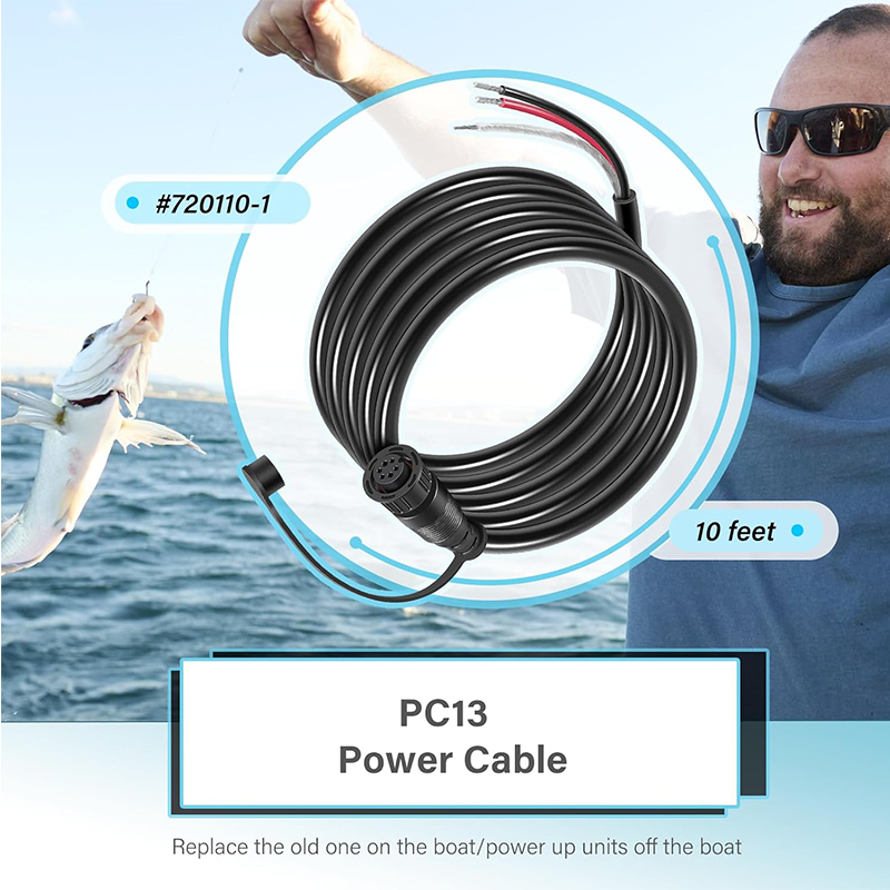 720110-1 PC13 Power Cable for  - Fish Finder recension och pris