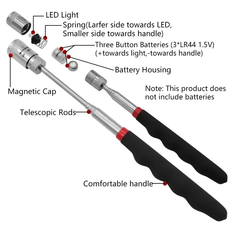 Telescopic Magnetic Pen with L - Telescopic Fishing Rod recension och pris